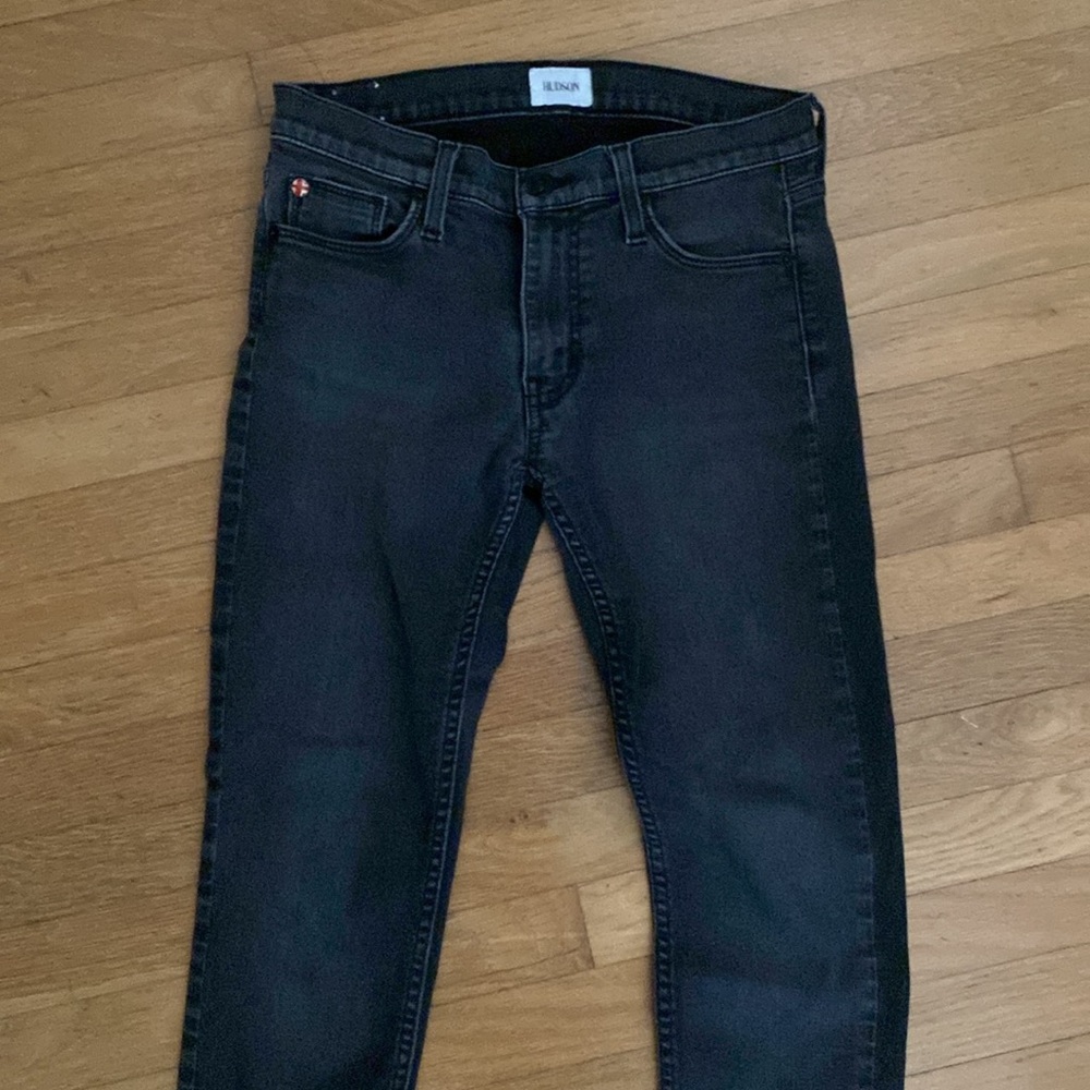 Hudson Krista low rise skinny jeans dark gray